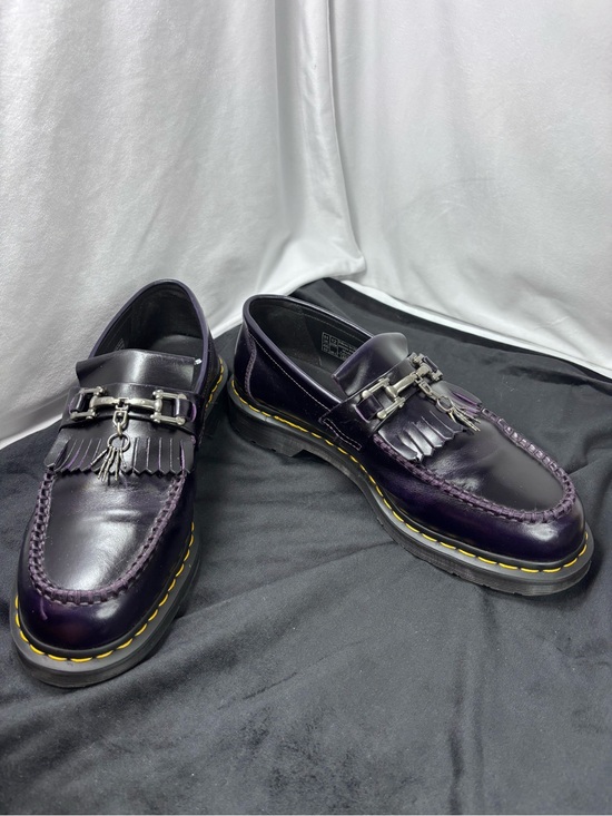 Rare Retired DR. MARTENS Adrian Snaffle Bone Charm Tassel Loafers Men’s Sz 12 main image 4